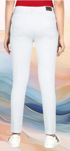 RusticBlooms Slim Women White Jeans - Image 2