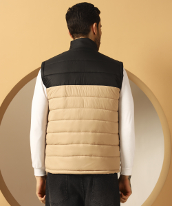 QUIN FLETCHER Sleeveless Colorblock Men Jacket - Image 3