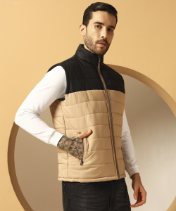 QUIN FLETCHER Sleeveless Colorblock Men Jacket - Image 2