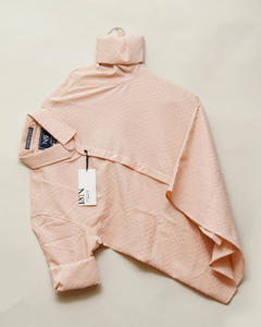 N AND J Men Self Design Casual Orange Shirt