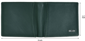 URBAN FOREST Men Green Genuine Leather Wallet - Image 5