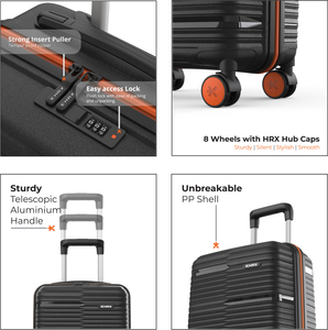 HRX by Hrithik Roshan Zanzibar Cabin Suitcase 8 Wheels - 22 inch - Image 2
