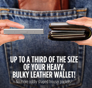 StealODeal RFID Protected Slim Stainless Steel Debit/Credit/ATM Slots 6 Card Holder - Image 5