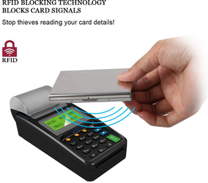 StealODeal RFID Protected Slim Stainless Steel Debit/Credit/ATM Slots 6 Card Holder - Image 3