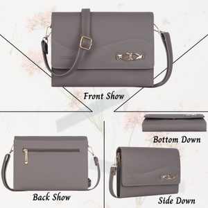 Reshu Grey Sling Bag Women's Sling Cross-Body Bags - Image 7