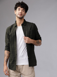 HIGHLANDER Men Checkered Casual Multicolor Shirt