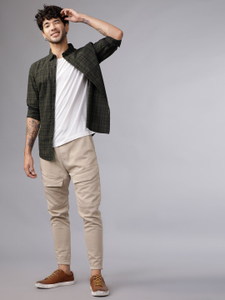 HIGHLANDER Men Checkered Casual Multicolor Shirt - Image 5