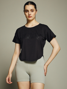 MKH Graphic Print Women Crew Neck Black T-Shirt