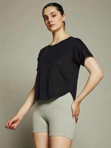 MKH Graphic Print Women Crew Neck Black T-Shirt - Image 2