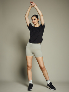 MKH Graphic Print Women Crew Neck Black T-Shirt - Image 5